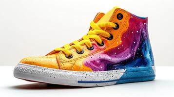 Galaxy-Inspired High-Top Sneaker photo