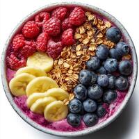 A Colorful and Nutritious Smoothie Bowl photo