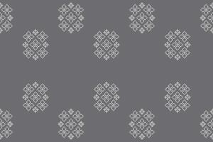 Ethnic pattern gray grey color background motif fabric art decor. vector