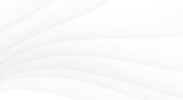 White abstract curve background texture light pattern smooth clean soft vector