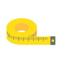 Simple tape measure. vector