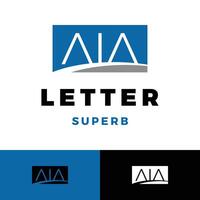 aia icon logo design template vector