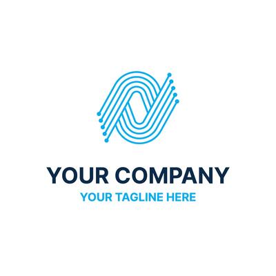 Dots Data Transfer Connect Loop Logo