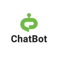 Chat Bot Robot Bubble Message Logo vector