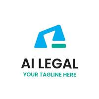Data Computer AI Legal Logo vector