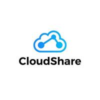 Cloud Data Server Database Connection Logo vector