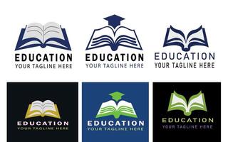 Education or institution logo design art vector