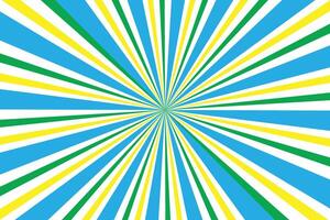 simple abstract sky yellow green color creative sunburst line pattern vector