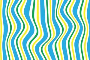 simple abstract sky yellow green vertical line wavy pattern vector