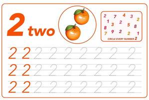 Children cards numbers. Kids Learning Material. Learning numbers, tracing number practice worksheet for kids learning. Play cards for kids learning maths. Mathematics cards for children vector