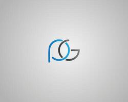 PG Letter Initial Logo Design Template. vector