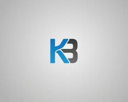 KB initial logo monogram design template. vector