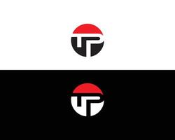 Alphabet Initial Letter TP Logo Design Creative Modern Template. vector
