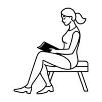 A Mind at Work The Intellectual Reader vector
