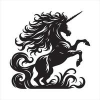 Mystical Unicorn A Symbol of Purity and Power vector