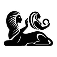 The Mythic Sphinx A Symbol of Power and Wisdom vector