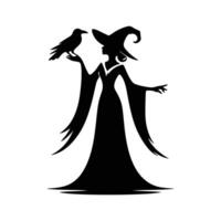 The Midnight Sorceress A Shadow in the Moonlight vector