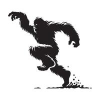 Elusive and Fierce The Hidden World of the Yeti vector