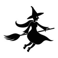 The Enchanted Flight A Witchs Mystical Journey vector