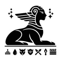 Ancient Enigma The Legacy of the Sphinx Across Cultures vector