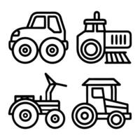 creative transportation icons set design on a white background vector