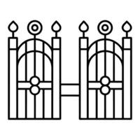 gate icon design on a white background vector