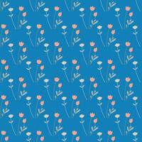 Seamless colorful pattern with herbal elements. vector