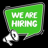 We are hiring - job opportunities vector