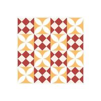 Bauhaus seamless geometric pattern with abstract shapes Minimalist and modern composition in warm tones. Perfect for textiles, wallpapers, packaging, and branding. vector