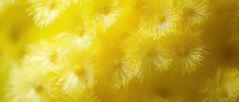 A close up of a yellow flower with lots of white petals photo