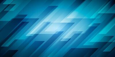 luminous blue modern geometric abstract background with diagonal stripes pattern vector