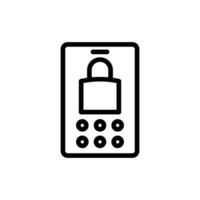 Phone with Padlock Icon Representing Digital Security and Access Control vector
