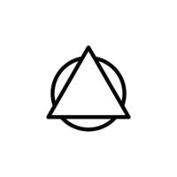 Geometric Symbol Triangle Circle Illustration Graphic for Design and Icon Use vector