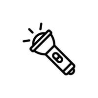 Flashlight Icon A Bright Line Art Design vector