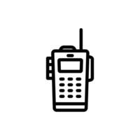 Walkie Talkie Icon Illustration for Communication and Emergency Services vector