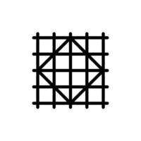 Illustrative Grid Pattern with Diagonal Lines for Design and Presentation vector