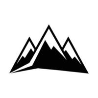 Solid icon that can be applied anywhere, simple, pixel perfect and modern style.Mountain Icon on Black and White Backgrounds vector