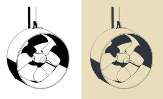Azimuth thruster or rudder propeller vector