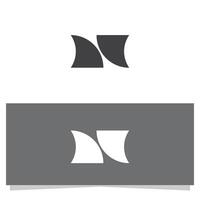 Abstract Boat Sail Graphic Design with Two Variations of Layout vector