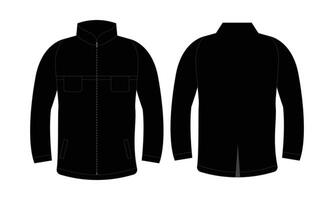 Suit design. Fashion. Flat technical drawing for presentation display. vector