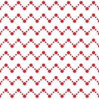 Classic Red Polka Dot Pattern Zig zag Design vector