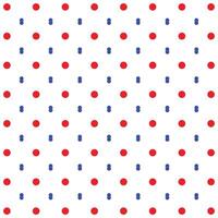 Vibrant, Dynamic Red and Blue Polka Dot Pattern Design vector
