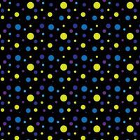 Blue and Colorful Polka Dot Pattern vector