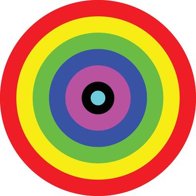 Vibrant Circular Colorful Target Design
