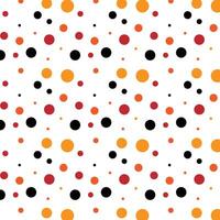 Vibrant Red and Colorful Polka Dot Pattern vector
