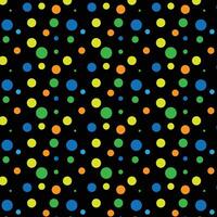 Vibrant Blue and Colorful Polka Dot Pattern design vector