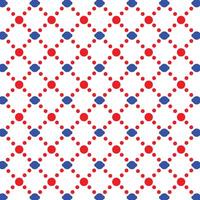 Vibrant, Dynamic Red and Blue Polka Dot Pattern vector