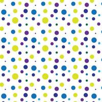 Trendy Blue and Colorful Polka Dot Pattern design vector