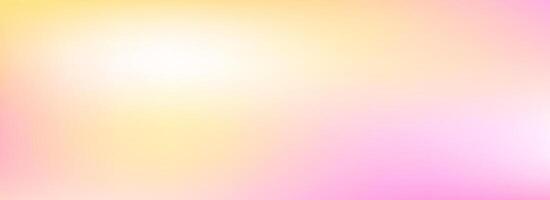 Pink and yellow smooth gradient. Springtime color blur background. Summer mood pastel blurred gradient backdrop. Soft abstract spring theme wallpaper for poster, banner, template, presentation vector