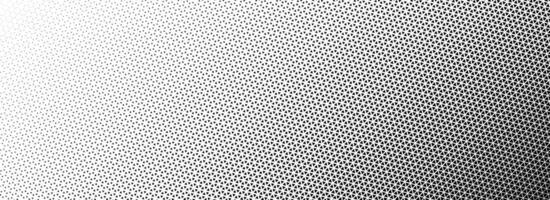 Triangle halftone gradient background. Geometric triangular tech pattern texture. Black abstract fading gradation wallpaper. Vanishing mosaic pop art backdrop for flyer, poster, banner, booklet vector